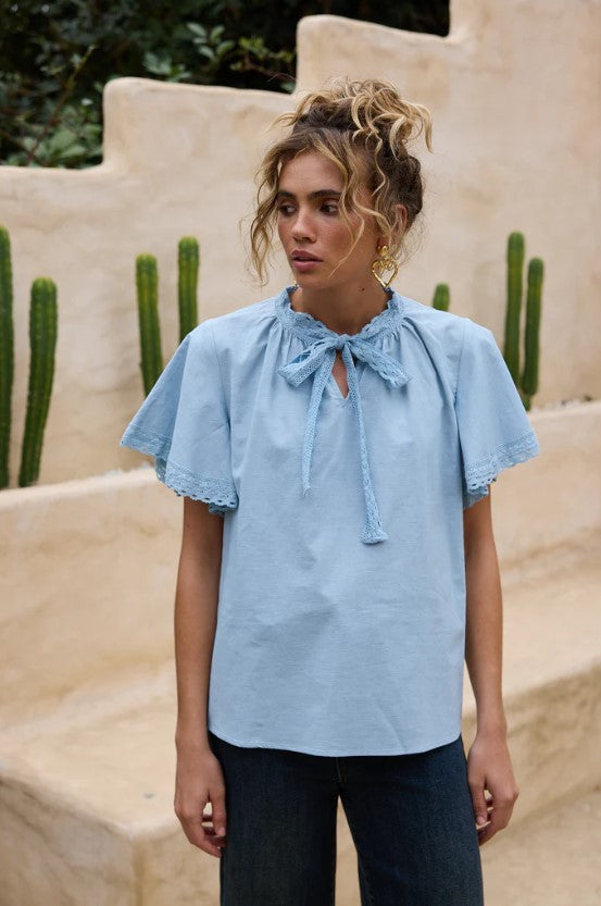 TA Cherri Light blue top