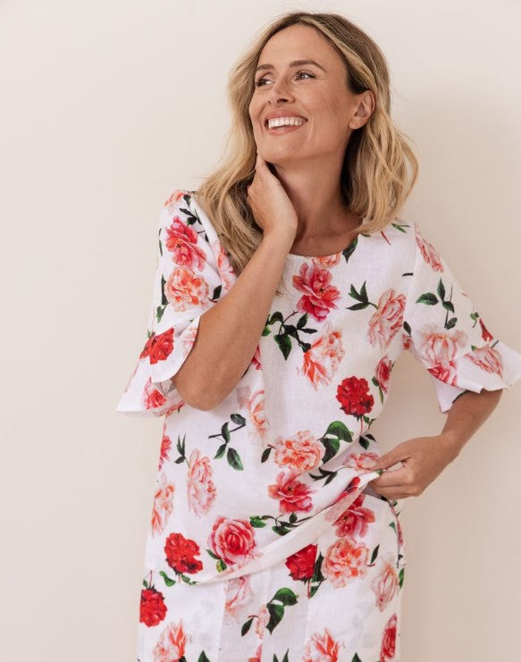 Rose Flutter Blouse
