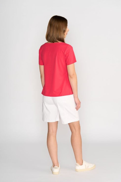 Cherry Boat neck top