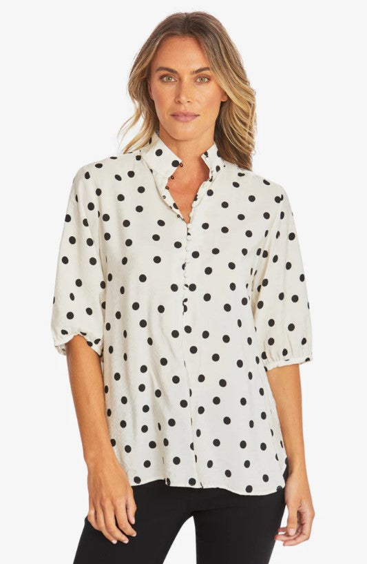 Pamela spotted blouse