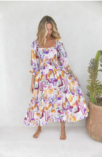 Sweet Lilly Print Tuli dress