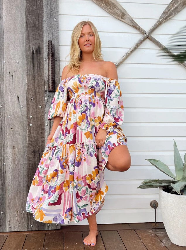 Sweet Lilly Print Tuli dress