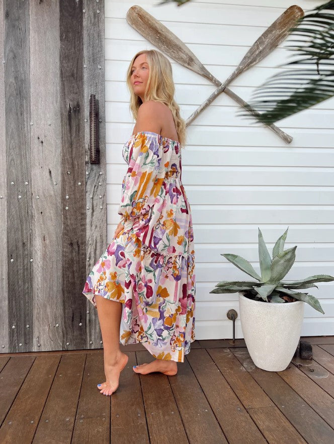 Sweet Lilly Print Tuli dress