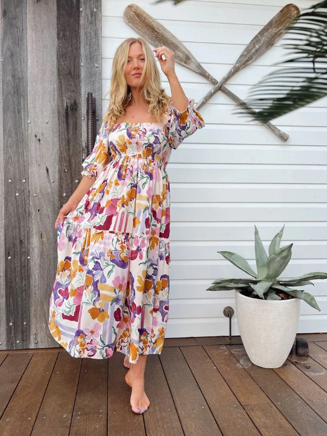 Sweet Lilly Print Tuli dress