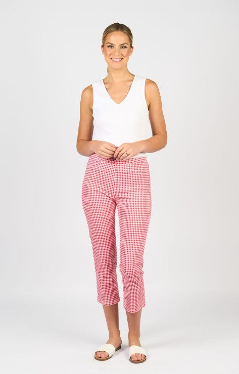 Lightweight Red ginghan Pants