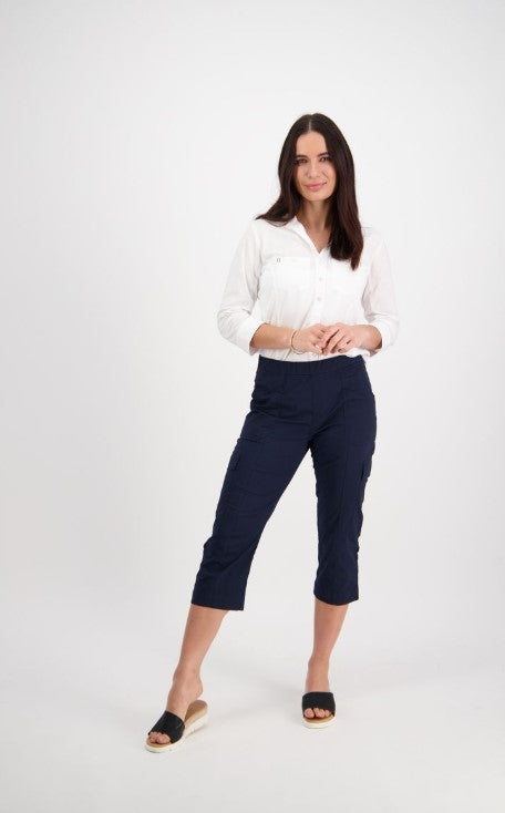 Vassalli pull-on Cargo Navy Shorts