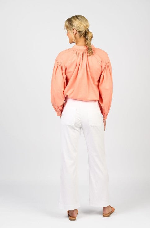 White denim Stright leg Jeans