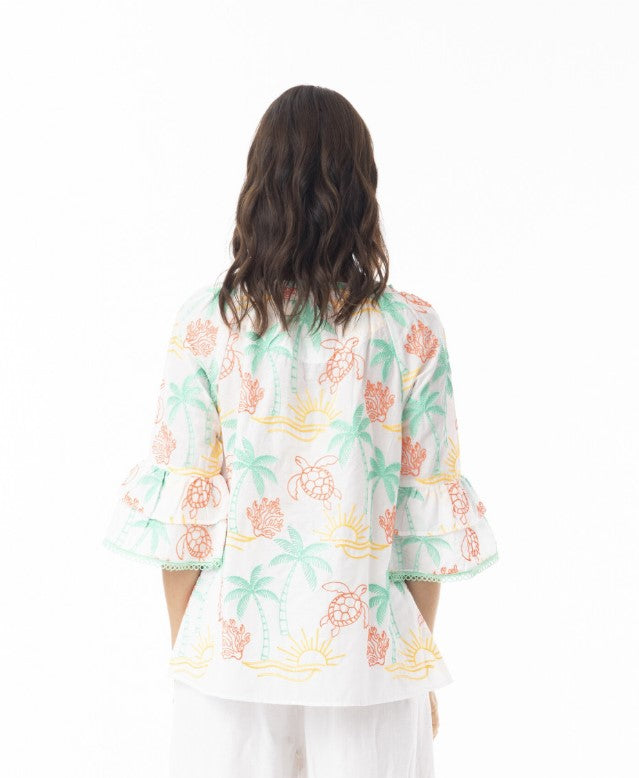 Coral Turtle Top
