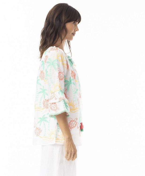 Coral Turtle Top