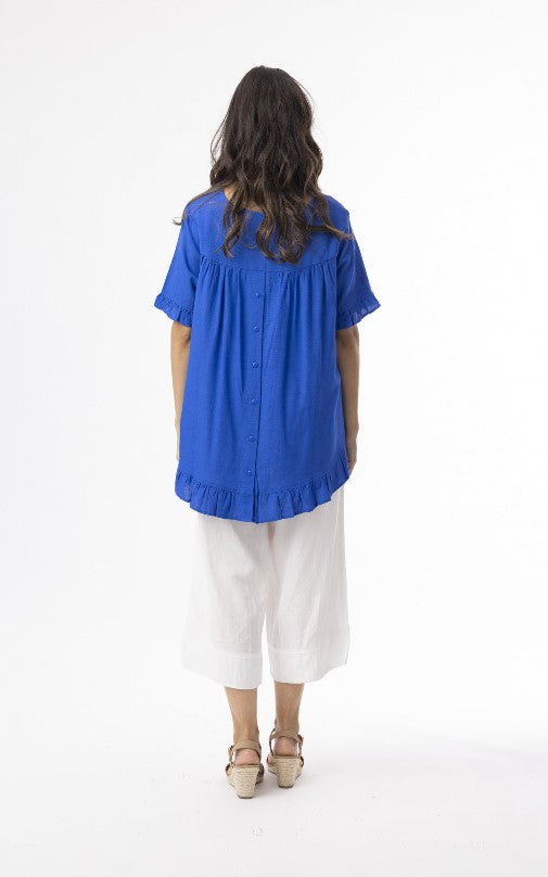 Cotton Electric Blue blouse