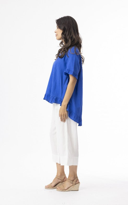 Cotton Electric Blue blouse