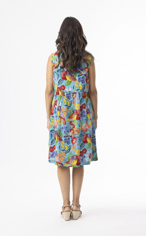 Birds sleeveless dress