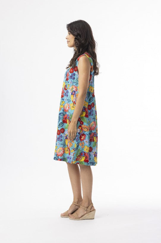 Birds sleeveless dress