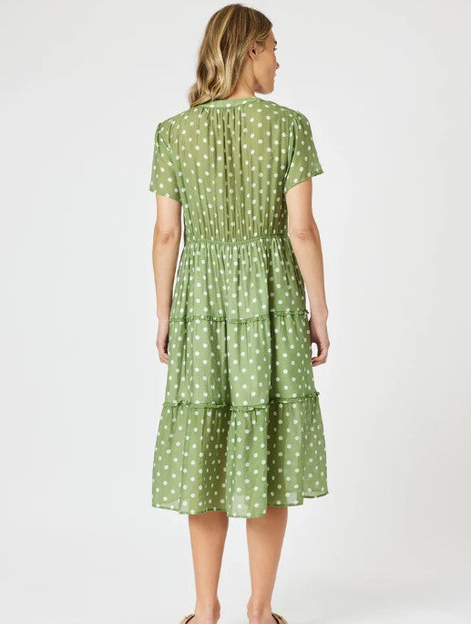 GS Basil  Spotted Dress