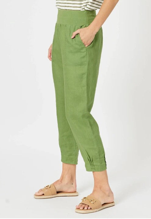 GS Sarah Linen Basil Pants