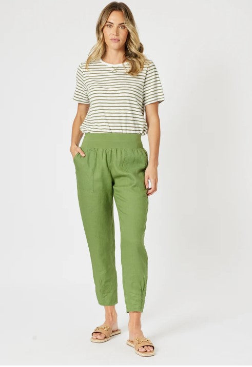 GS Sarah Linen Basil Pants