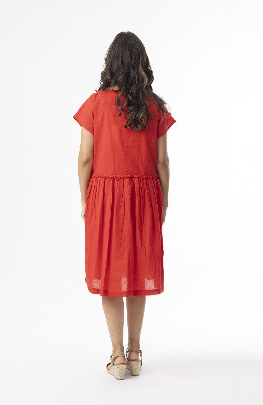 Cotton Essential Red dress
