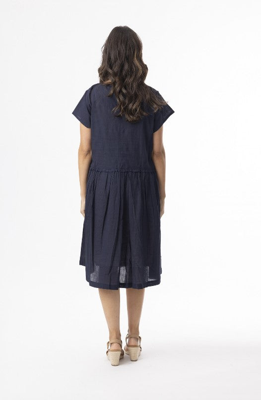 Navy cotton Essential dress