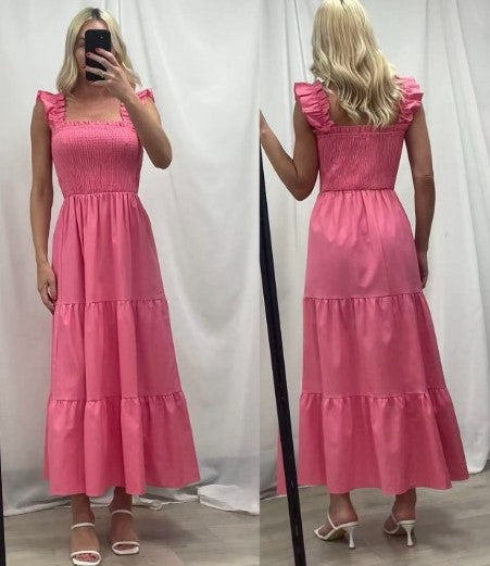 Pink Musk Linen/Cotton dress