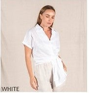 White baker Linen shirt