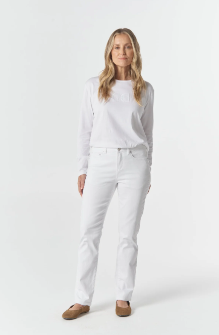 GC WHITE stretch cotton jeans