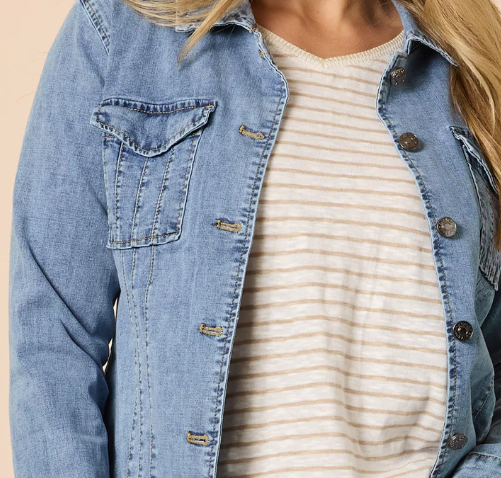 Retro Cotton Denim Jacket