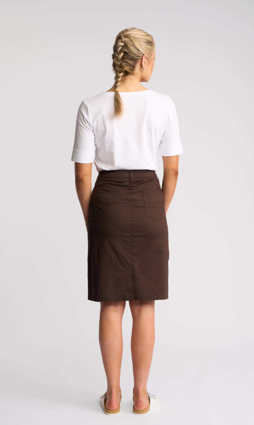 Poplin Chocolate skirt