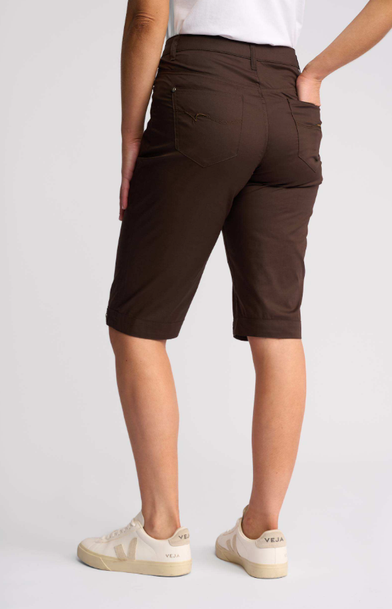 Poplin chocolate shorts