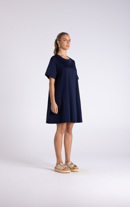 Navy Allie Tshirt dress