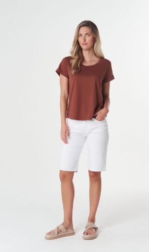 GC Everyday choc cotton tee