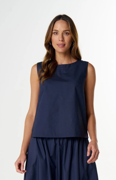 Navy Shell top