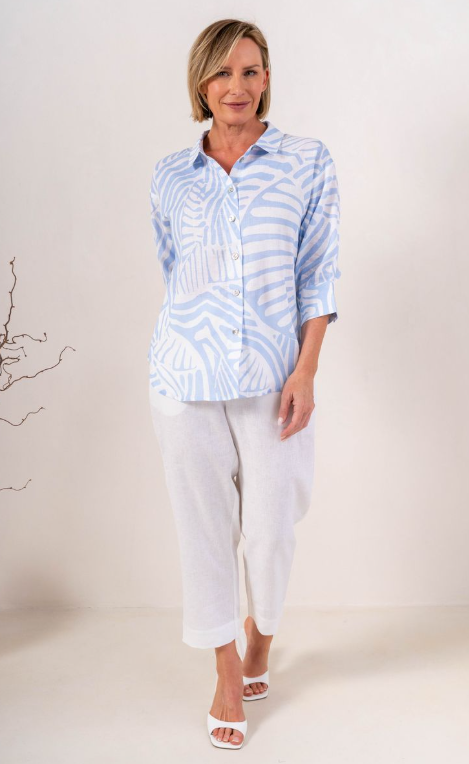 Linen Palm Breeze shirt