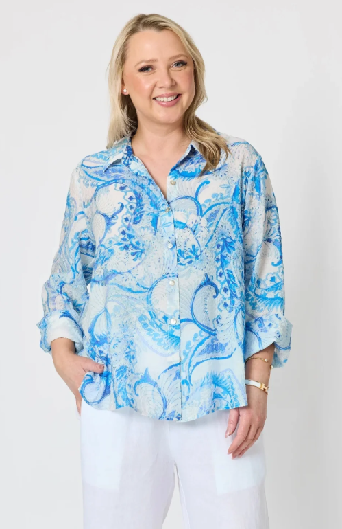 Paisley blue shirt GS