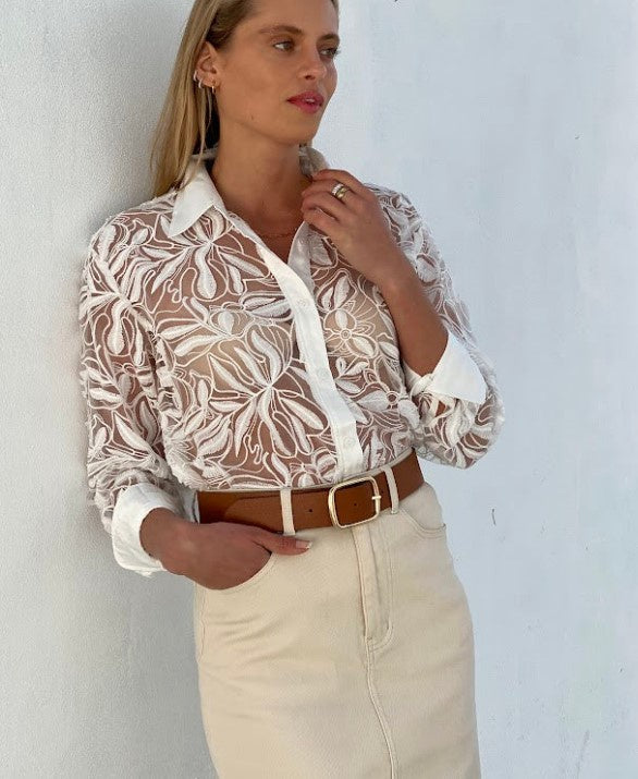 lace Embroidery blouse