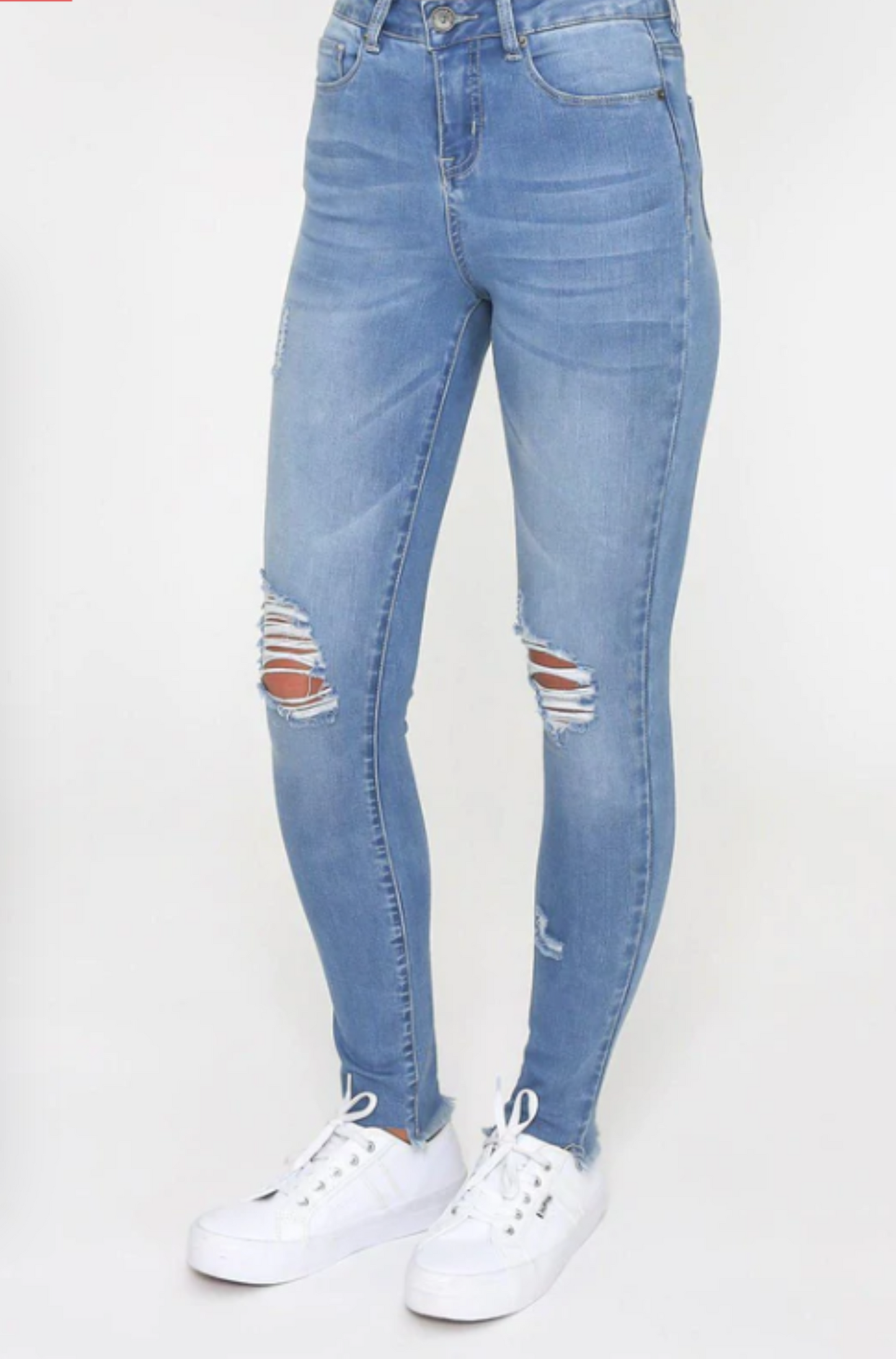 Kim Jean Ripped Blue Wash