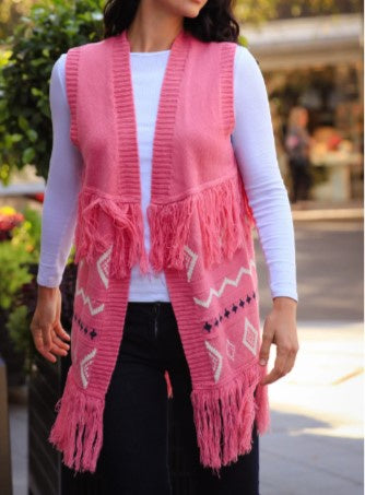 Frill Pale Pink Vest