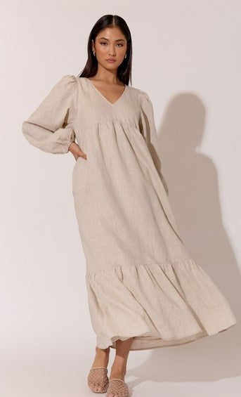 Vivenne linen natural dress