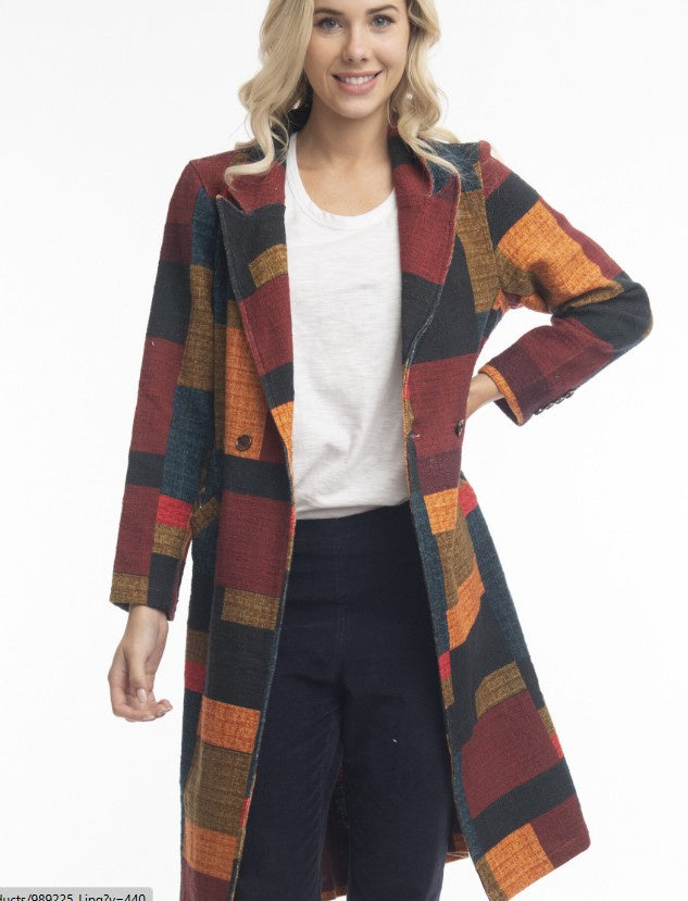 Tartan Patch coat