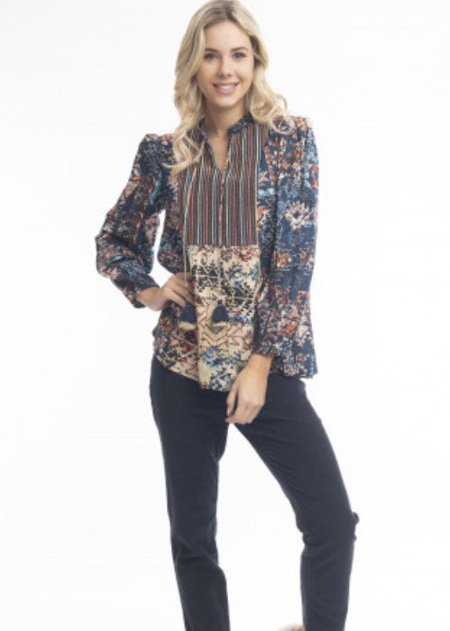 Strauss boho top