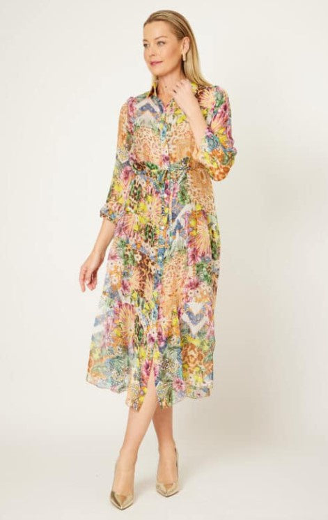 Silk lemontree dress