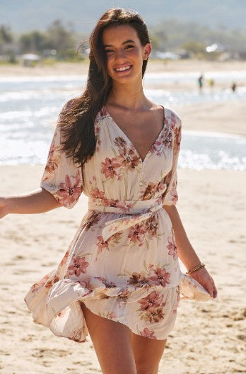 Love story print dahlia dress