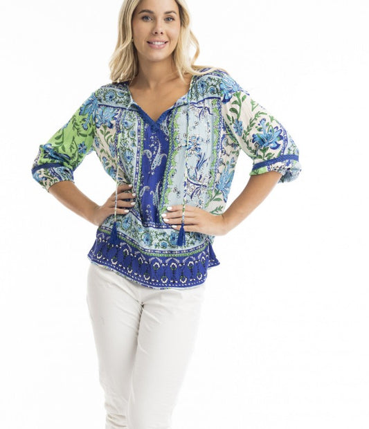 Boho blouse blues