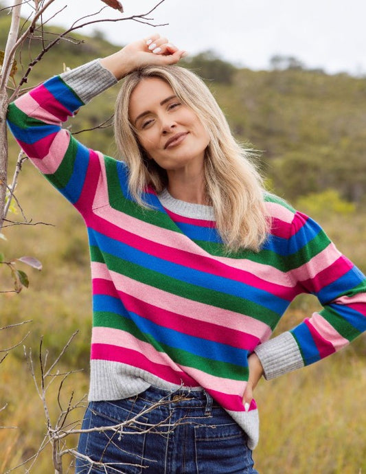 Aussie wool stripe sweater