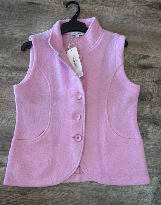Wool pink vest