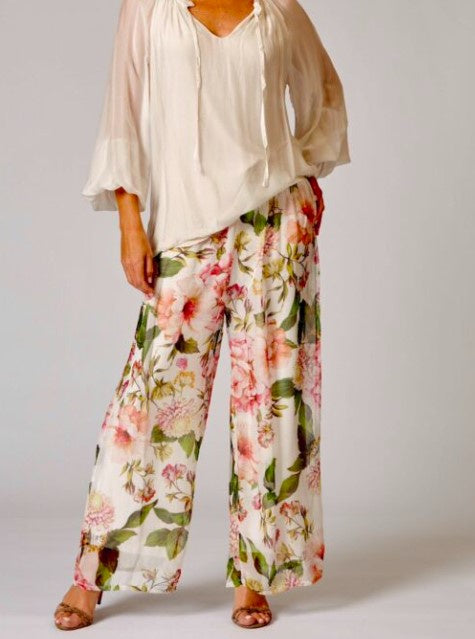 Chiffon Green/pink pants