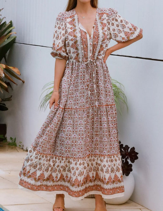 Tori Natural Maxi Dress