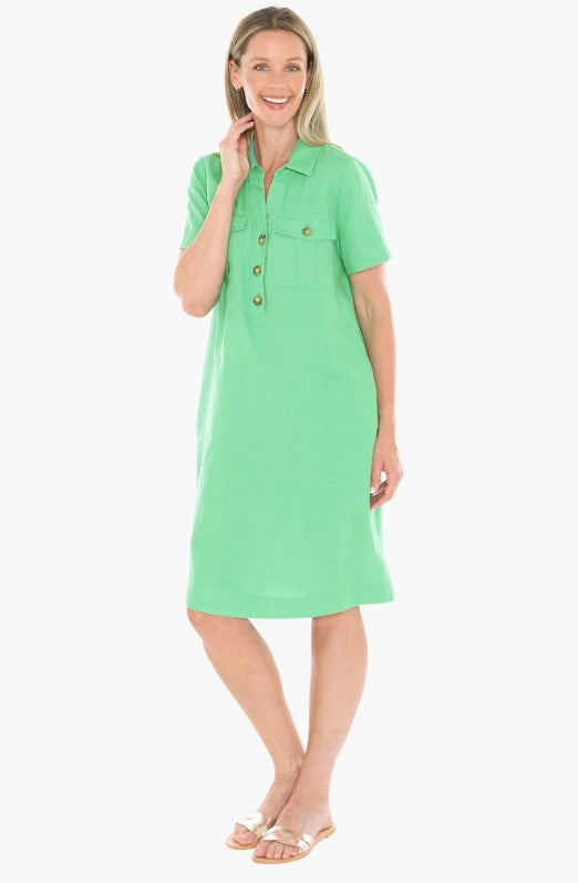 Apple Pocket linen dress