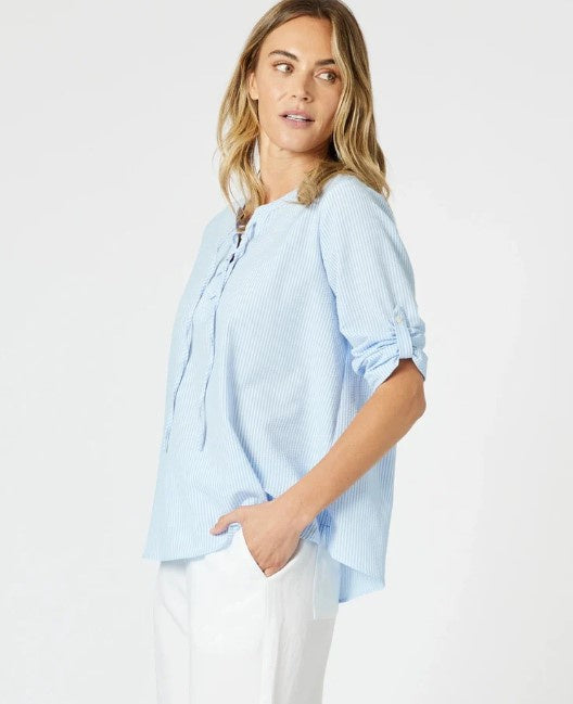 Marine stripe blouse