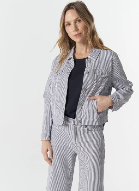 GC Navy stripe denim Jacket