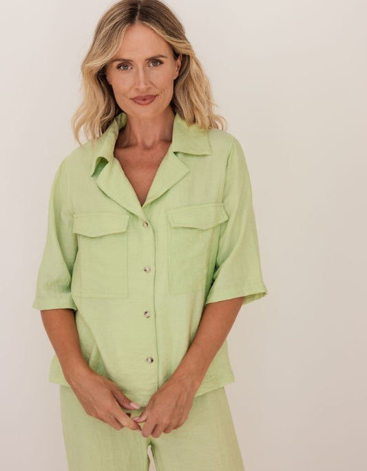Pistachio Linen shirt